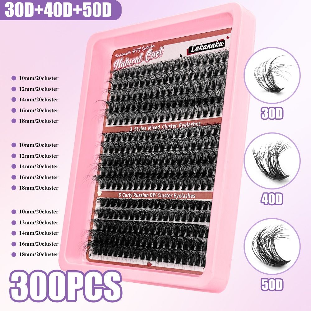 9-16mm Length False Eyelashes  - đánh giá và giá Eyelash Extension Volume Lashes