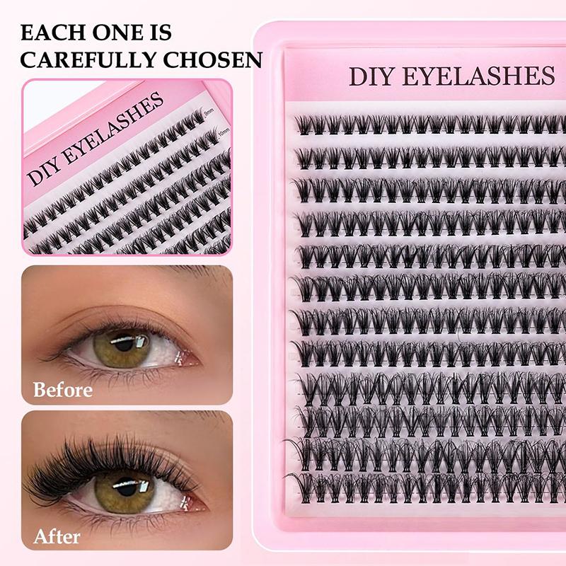 Natural Cluster Feathe-r Lash  - đánh giá và giá Eyelash Extension Kits