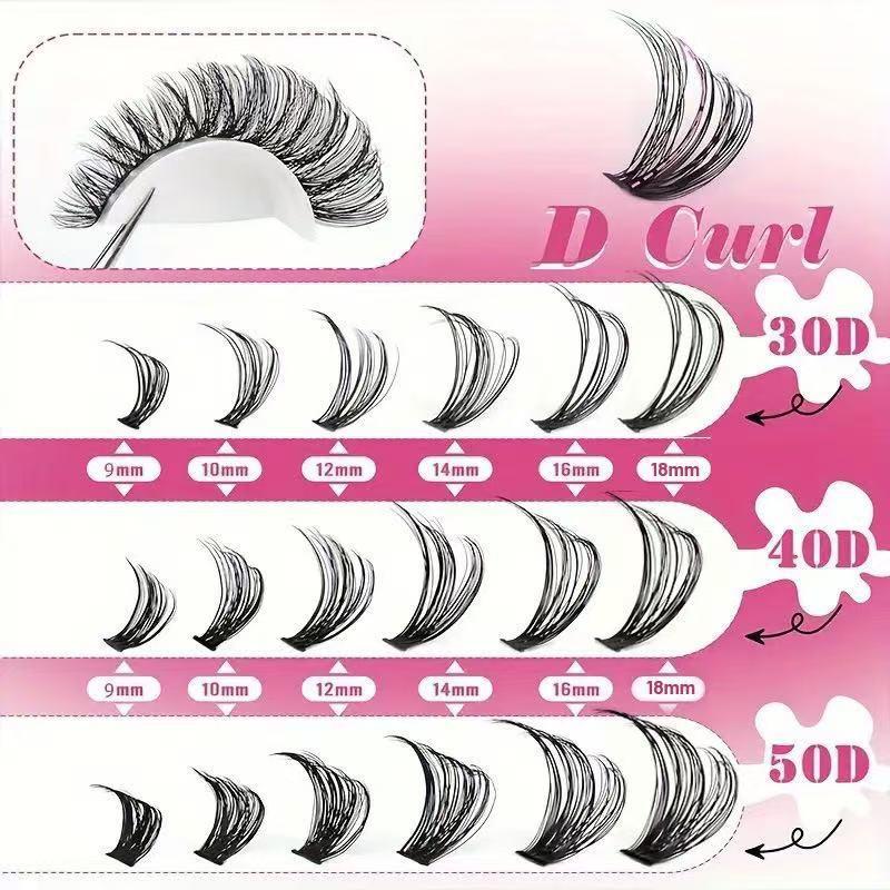 Professional D Curl Cluster La - đánh giá và giá Eyelash Extension Volume Lashes