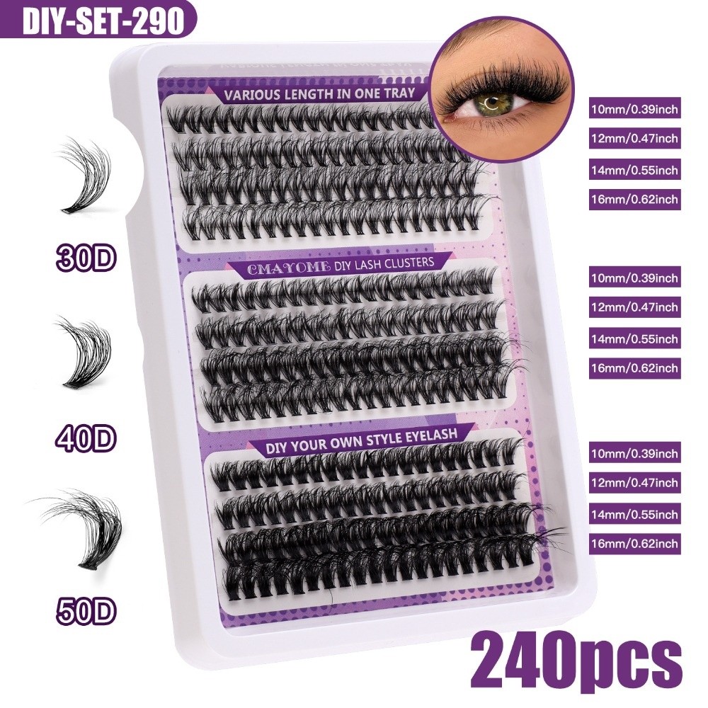 Natural Look False Eyelashes W - đánh giá và giá Eyelash Extension Kits