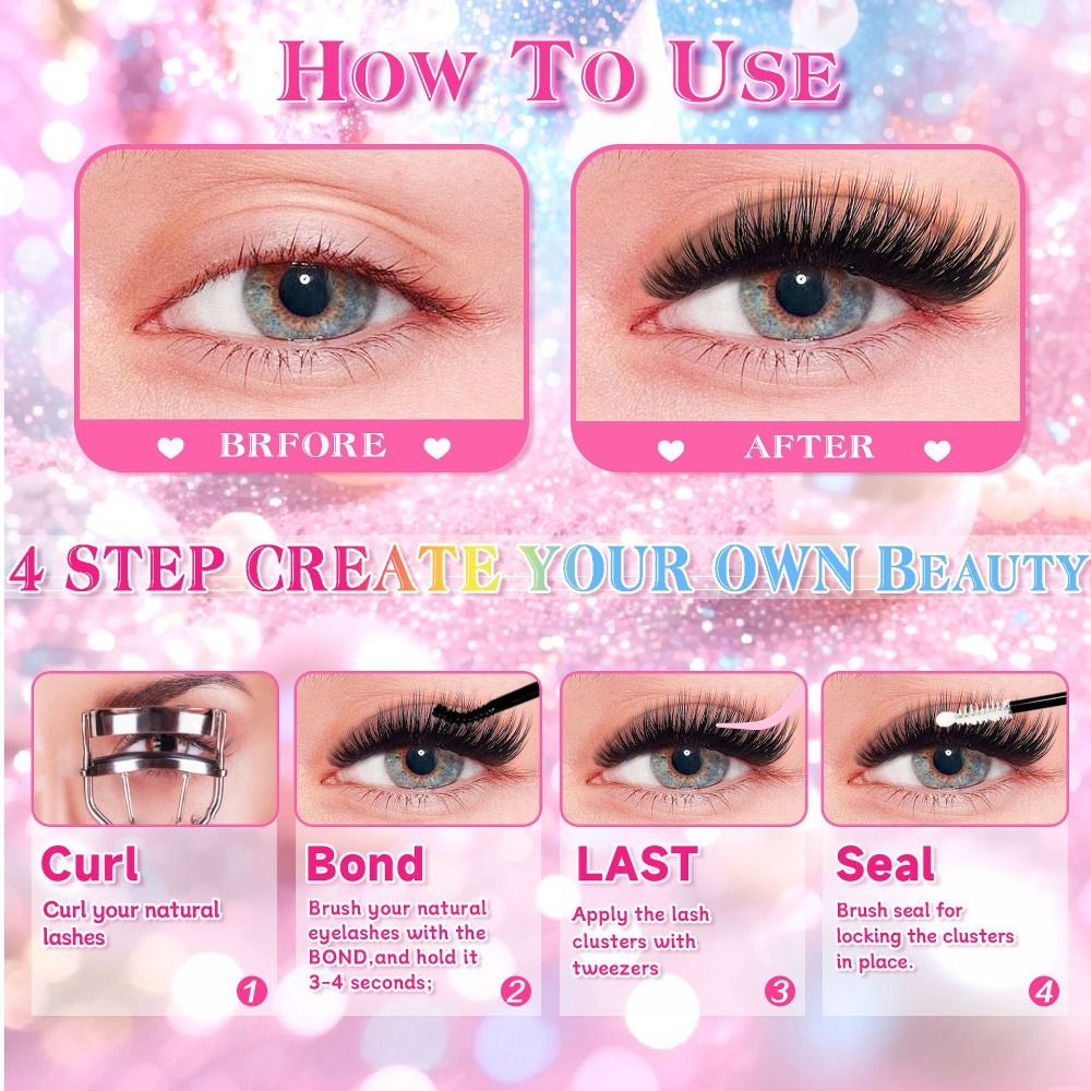 Natural Look False Eyelashes W - đánh giá và giá Eyelash Extension Kits