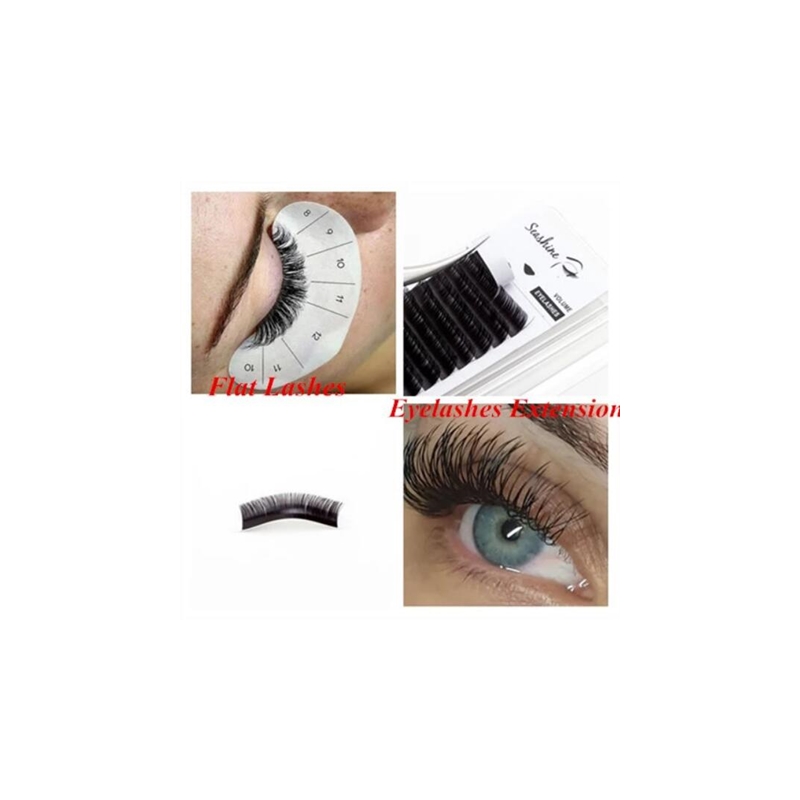 Seashine Hình Elip Dẹt Hàng Mi - đánh giá và giá Eyelash Extension Kits