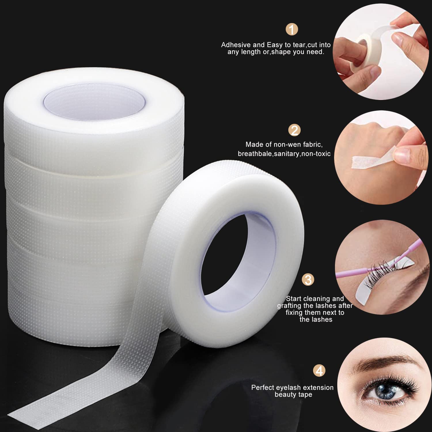 Eyelash Tape Transparent Adhes - đánh giá và giá Eyelash Extension Gel Remover