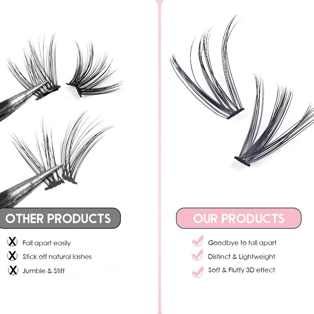 8-16mm Length False Eyelashes  - đánh giá và giá Eyelash Extension Kits
