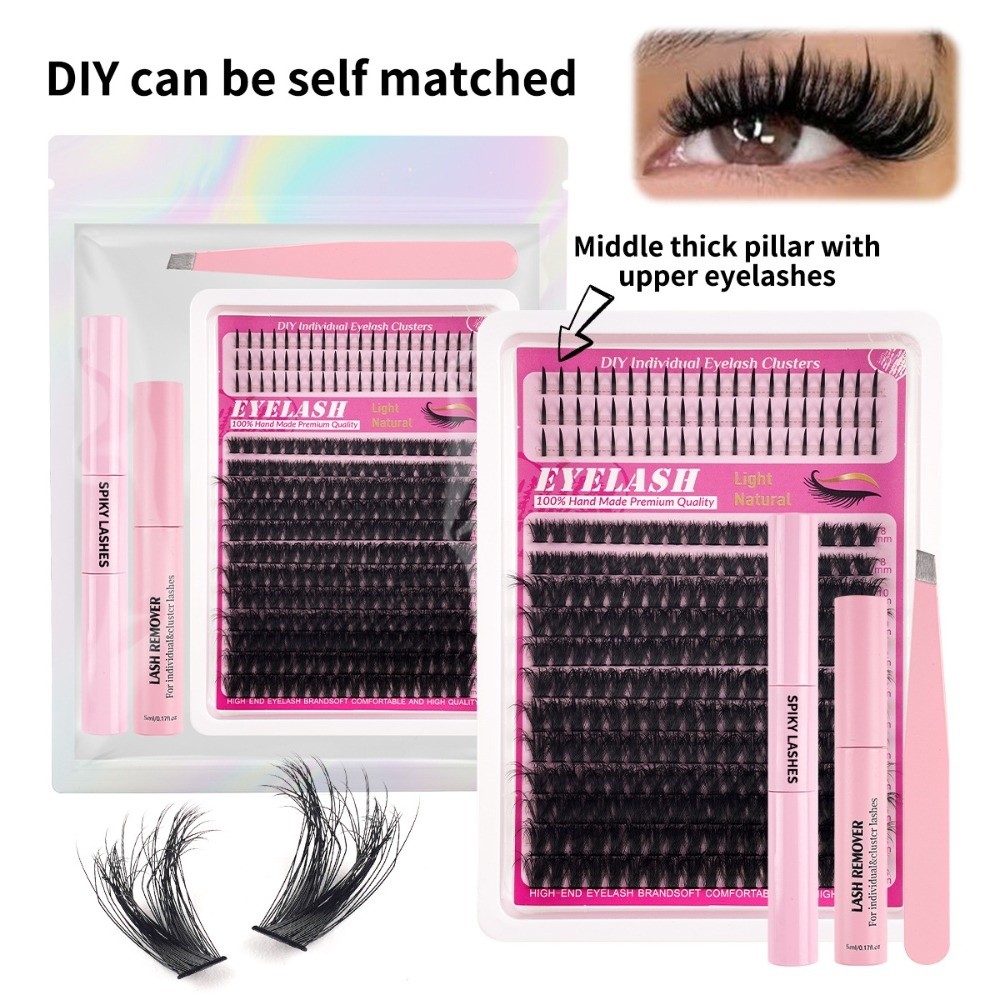 8-18mm Length False Eyelashes  - đánh giá và giá Eyelash Extension Kits