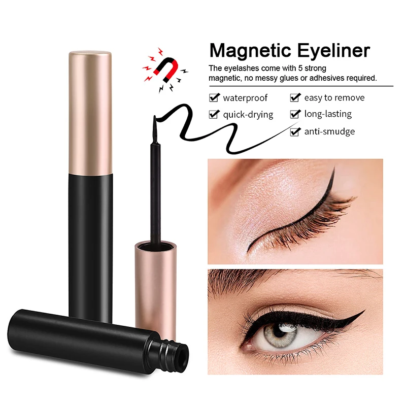 1/2Pcs Black Magnetic Eyeliner - đánh giá và giá Eyelash Extension Eyeliner