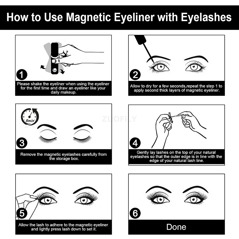 1/2Pcs Black Magnetic Eyeliner - đánh giá và giá Eyelash Extension Eyeliner
